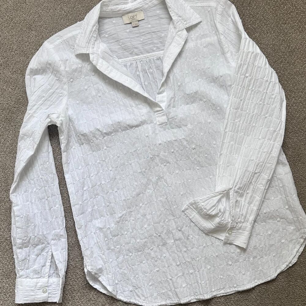 Loft Women's White Shirt